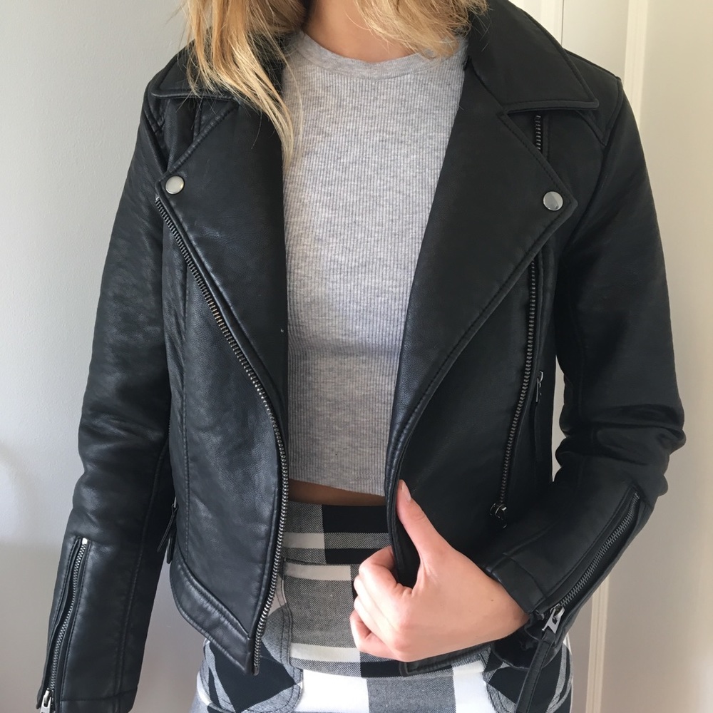 Topshop Leather Jacket